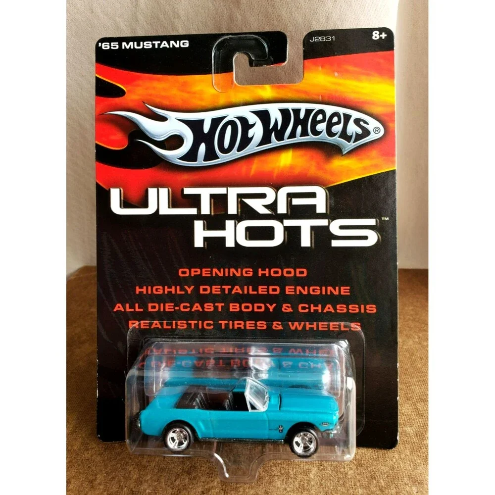 2006 Hot Wheels '65 MUSTANG FORD Teal ULTRA HOTS SERIES REAL RIDERS! 1:64 J2831